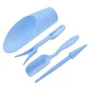 Garden Shovel Hand Tools Transplanting Cultivation Digging Scoops Kits, Blue
