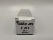 GE 41164 EVD Quartzline Projection Lamp 400w 36v GY6.35 Bulb - New old stock