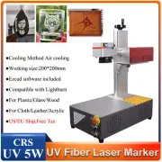 CRS 5W UV Laser Marking Engraver Machine For Glass Metal Wood Leaf Air Cooling