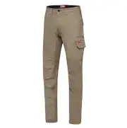 2 X Mens Hard Yakka 3056 Stretch Canvas Cargo Pants Desert