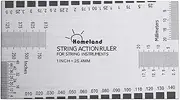 Stainless Steel String Action Ruler Guitar Setup Gauge Luthier Measuring Tool with User Guide for Electric, Acoustic & Bass Guitars