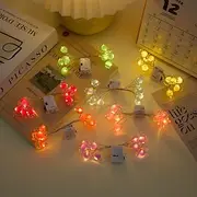 Candy String Lights 3.28Ft Candy String Lights with 10 LED Candy Lights Christmas Lights Hanging for Indoor Outdoor Room Garden Backyard Tree Birthday Party Ch
