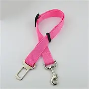 Pet Rope Pet Dog Cat Car Seat Belt Adjustable Harness Seatbelt Lead Leash for Small Medium Dogs Travel Clip Pet Supplies 13 Colors Pet Traction Rope (Size : Rose Red)