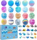Handmade Natural Bath Bomb Gift Set Surprise Inside 20 Pack Organic Fizzy Balls