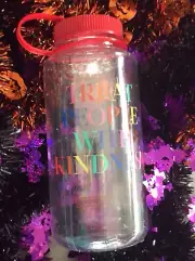 Harry Styles Treat People With Kindness Rainbow and Clear Water Bottle Brand New