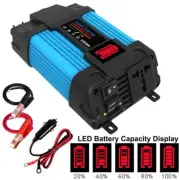 Car Power Inverter 6000W 12V 110V DC AC Modified Pure Sine Wave Solar Converter