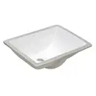 Ruvati RVB0720 18 x 13 Inch Rectangular Undermount Bathroom Sink - White