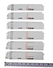 HOTECHE 36-Pack Bi-Metal Cobalt Reciprocating Saw Blades, 9" x 14 TPI