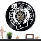 Boston Celtic Vinyl Wall Clock - Retro Decor - Unique Home Accent - Perfect Gift