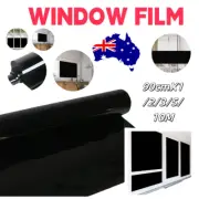 Total Blackout Privacy Glass Window Film Block Out 100% Light Black Tint Tinting