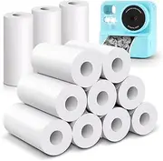 COZY CORE 12 Rolls Kids Instant Camera Print Refill Paper - Thermal Photo Printer Paper and Camera Accessories for Kids