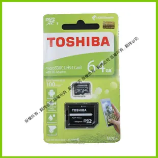 愛3C 昇 東芝 TOSHIBA SDXC U1 64g 100M micro SD 公司貨 M203 記憶卡 高速卡