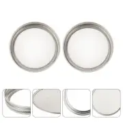 2 Pcs Stainless Steel Sprout Cover Sprouting and Pouring Lid Jar Insert