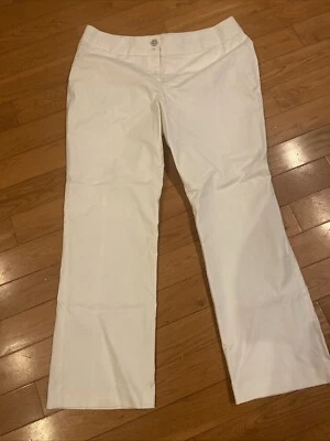 Hilton Hollis Pants Womens 14 Dress Pants White Trouser Casual Ladies