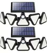 306 LED Solar Outdoor Lights 620 Lumen Waterproof Motion Sensor Security Flood