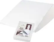 CirclesHome Wedge Pillow Cover 100% Cotton, Zippered Wedge Pillow Case Protector, Soft, Hypoallergenic & Breathable - 25x25x10x2”