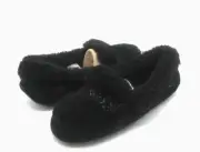 UGG ANSLEY UGG BRAID WOMEN SLIPPER SUEDE BLACK US 8 /UK 6 /EU 39