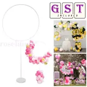 160cmx73cm Circle Balloon Arch Frame Balloons Stand Holder Kit Wedding Column AU
