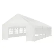 Huge 12x6 Outdoor Event Gazebo Party Tent Marquee Wedding Canopy Carport White