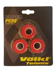[Volkl] Super Perforated Tennis Racquet Over Grips 3 Pack in Red
