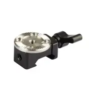 Aluminum NATO Standard Clamp with M6 Thread Rosette Gear fr Camera Cage Handgrip