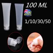 100ml Empty Tubes Lip Gloss Balm Sunscreen Cream Clear Cosmetic Containers