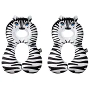 2PK Benbat Total Support Headrest Head/Neck Travel Baby Car Pillow Zebra BLK/WHT
