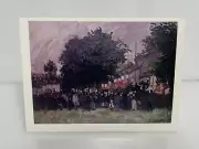 New_CLAUDE MONET_FOURTEENTH OF JULY_parade fine art postcard_impressionism