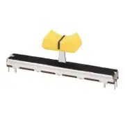 75mm Straight Slide Potentiometer B10K Ohm Yellow Black Knobs 1pcs