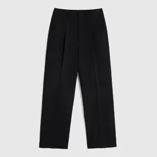 【GAP】女裝 商務高腰寬版西裝褲-黑色(773300)