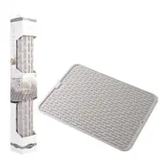 Dline Silicone Drying Mat 43x32cm - Stone