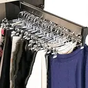 Wardrobe Hanger Rod Telescopic 30-80cm Pull-out Pants Rack Retractable Drying Rack Home Wardrobe Pants And Coat Storage Rack Warm as ever Learned extensively KeYJ