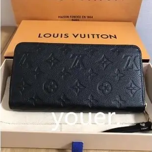 二手正品LV Louis Vuitton LV ZIPPY 壓花 拉鍊 長夾 M61864 M62121