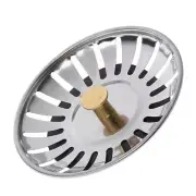 Kitchen Waste Stainless Steel Sink Strainer Plug Drain Filter Stopper Basket Dra