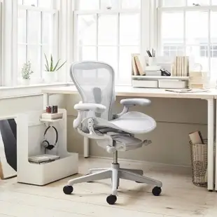 【Herman Miller】Aeron2.0 全功能 尼龍腳 礦石白 C SIZE DW扶手(功能最頂配☆ 經典再進化 二代人體工學椅)