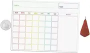 KICHOUSE 1 Dry Erase Writing Board Weekly Planner for Fridge Reusable Schedule Board with Accessories Smooth Surface Memo Reminder for Family Organization and Notes