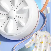 US (White)Mini Washing Machine High Power Portable Powerful Cleaning Ultrasonic