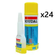 Soudal 135624 2C Professional Mitre Super Adhesive Glue Kit - 100g Adhesive & 40