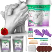 Luna Bean Hand Casting Kit - Unique Couples Gifts for Christmas, Anniversaries