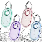 (4-Pack) SkyArmor Samsung SmartTag2 Cases - IPX8 Waterproof Protective Covers with Keyring, Multi-Color Set