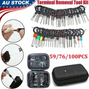 Terminal Removal Tool Electrical Wire Plug Connector Pin Extractor Kit 59-100PCS