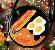 Studio Ghibli Howl's Moving Castle Shoulder Bag Calcifer Bacon Egg New Japan