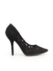 Black Lace Court Heels