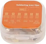 Universal Soldering Iron Tip M2 M2.5 M3 M4 M5 M6 1/4 Inch M8, Heat Set Insert Tip, for 3D Printer Parts