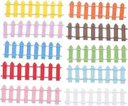 MERRYHAPY 10pcs Picket Fence DIY Landscaping Micro Landscape Adornments for Garden Balcony Decor Compact Wooden Fences for Projects