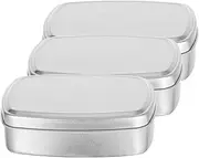 PAMINGONO Soap Storage Cases 3pcs Lathering Soap Box Portable Candy Containers Rectangular Organizer