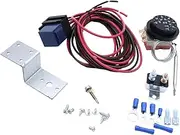 JicSuXi 12V Electric Radiator Fan Thermostat Control Relay Wire Kit Replace Parts for Car Truck Easy to Install High Performance