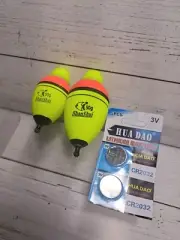 Fishing Foam Light Up 50G & 30G Floats/Bobbers. Includes Batteries