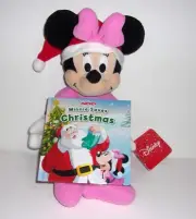 Kohl's Cares Minnie Mouse Saves Christmas Disney Plush & Book Set 13" New