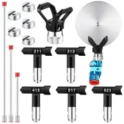 Hiboom 10 Pieces Spray Guide Accessory Tool Spray Nozzles with 5 Different Ty...